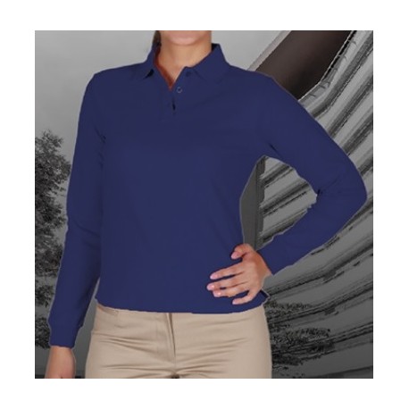 POLERA CON CUELLO DRYFIT DAMA M/L