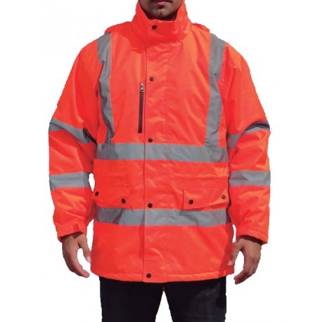 PARKA TERMICA FLUOR REFLECTANTE