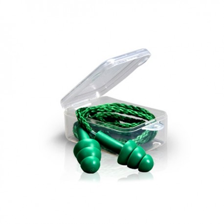 Tapón auditovo Silicona con cordón