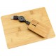 Set Mouse + Pad de Bamboo 