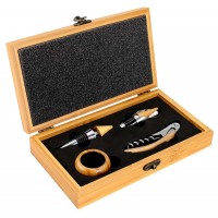 Deluxe Set de Vino de Bamboo 
