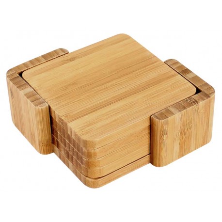 Set Posavasos de Bamboo 