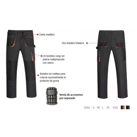 PANTALON ACTIUM CANVAS TELA REFORZADA 