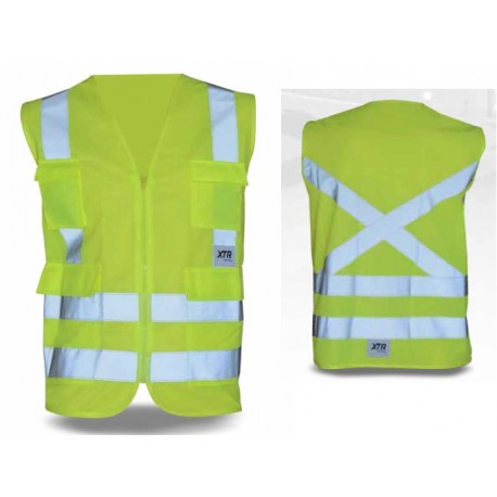 CHALECO REFLECTANTE XTR 4 BOLSILLO 