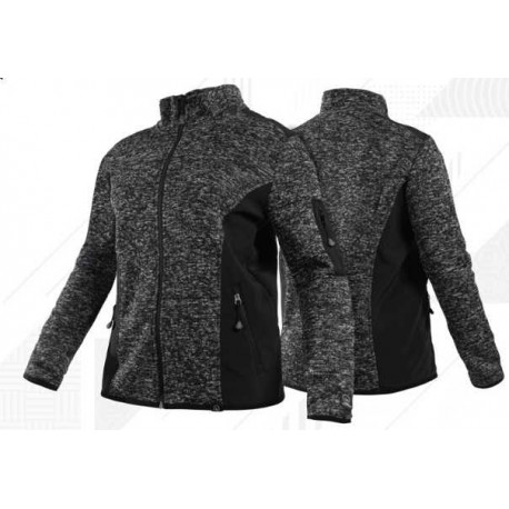 CHAQUETA KNIT FLEECE MELANGE MUJER 