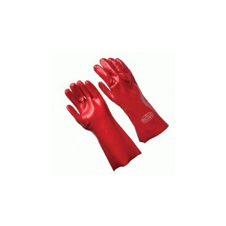 Guante PVC 14 -35Cms Rojo
