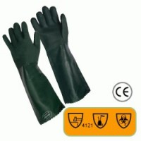 Guante PVC Verde Rugson 18''