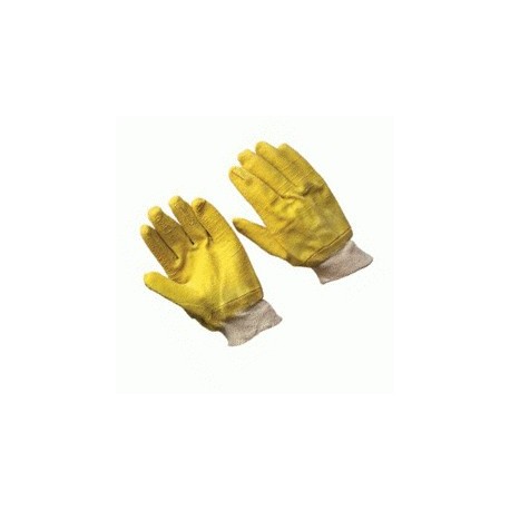 Guante ANTICORTE AMARILLO PUÑO TEJIDO