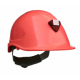 Casco Steelpro MTA con Porta lámparas Rojo