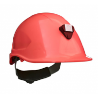 Casco Steelpro MTA con Porta lámparas Rojo