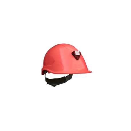 Casco Steelpro MTA con Porta lámparas Rojo