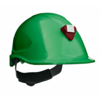 Casco Steelpro MTA con Porta lámparas Verde