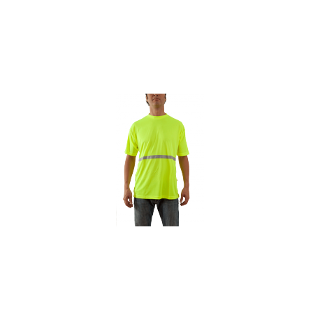 Polera Cool Dry Anti UV Amarillo C/Cinta RFX M/Corta