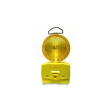 Lampara Señalización Tráfico Amarillo c/Batería