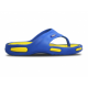 SANDALIAS DACKS BALI (AZUL-AMARILLO) CON COBRE