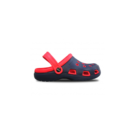 SANDALIAS DACKS MARINE (AZUL-ROJO) CON COBRE